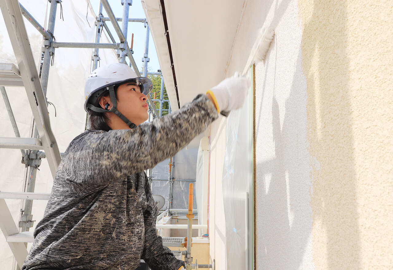 手塗りローラー塗装